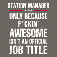 Gift For F Ckin' Awesome Station Manager Sun Shade Cap | Artistshot