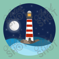 Illustration Of A Seascape And A Lighthouse At Night Snapback Trucker Cap | Artistshot