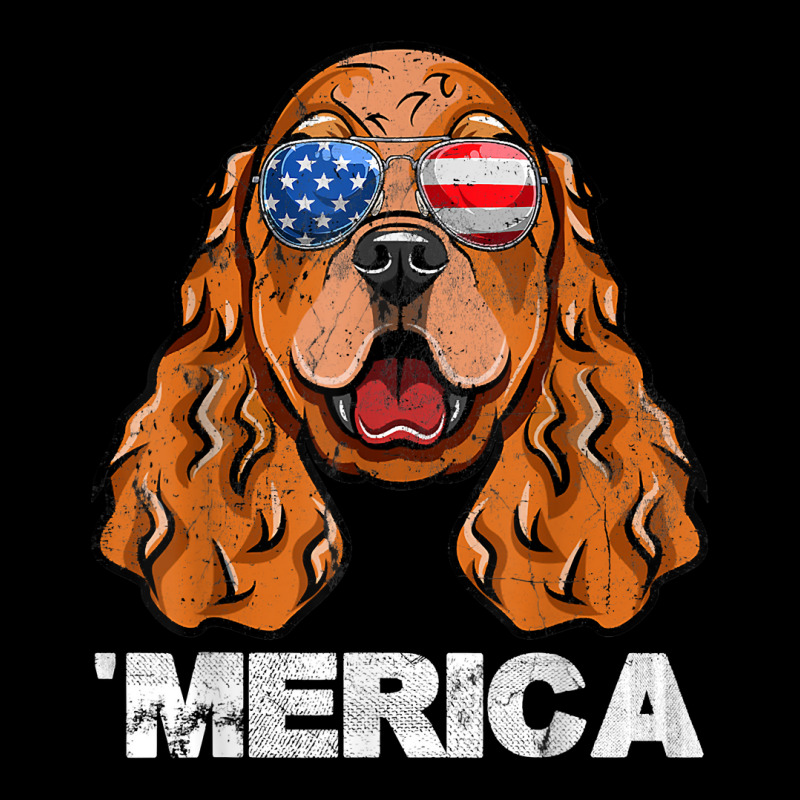 Cocker Spaniel Sunglasses American Usa Flag 4th Of July T Shirt Snapback Trucker Cap by franceskagilland | Artistshot