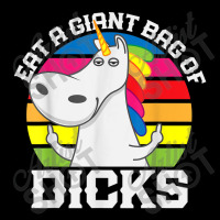 Eat A Giant Bag Of Dicks Unicorn Flipping The Bird Adult Gag Men's Long Sleeve Pajama Set | Artistshot