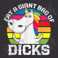 Eat A Giant Bag Of Dicks Unicorn Flipping The Bird Adult Gag Vintage Short | Artistshot