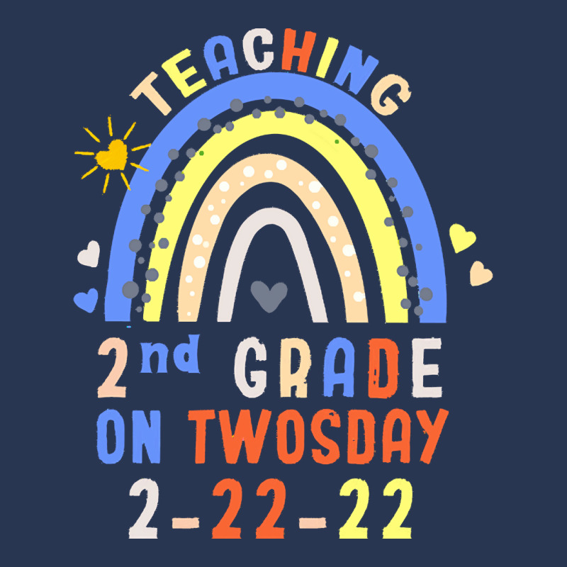 Teaching 2nd Grade On Twosday 2 22 22 H T  Shirt Teaching 2nd Grade On Men Denim Jacket | Artistshot