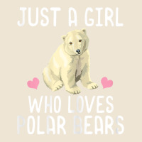 Just A Girl Who Loves Polar Bears T Shirt Polar Bear Gift T Shirt Adjustable Baseball Cap | Artistshot