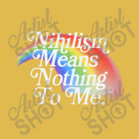 Nihilism Means Nothing To Me, Vintage Style Faded Rainbow Design Dyed Cap | Artistshot