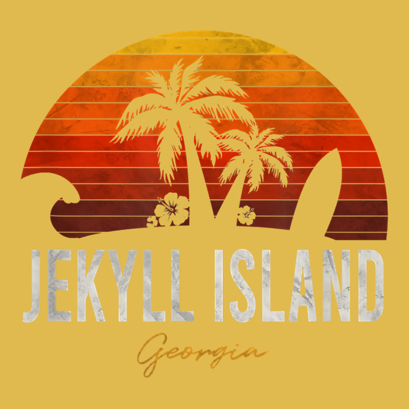 Jekyll Island Beach Georgia Ga Palms Vacation Surf Sundown T Shirt Dyed Cap by kalellwhistlehunt | Artistshot