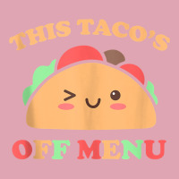 This Taco's Off Menu Funny Bachelor Bachelorette Kawaii Taco Tank Top Dyed Cap | Artistshot