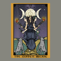 Hecate Triple Moon Goddess Witch Wheel Tarot Card Back Print T Shirt Dyed Cap | Artistshot