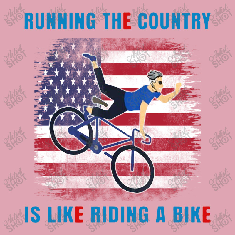 Biden Running The Country Is Like Riding A Bike Dyed Cap | Artistshot