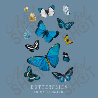 Butterflies In My Stomach Blue Butterfly Soft Aesthetic Urban Heavy T-shirt | Artistshot