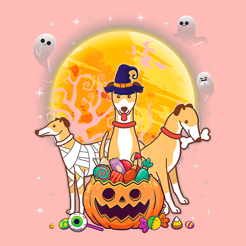 Whippets Dog Mummy Witch Moon Ghosts Happy Halloween Day 119 Urban Heavy T-shirt | Artistshot