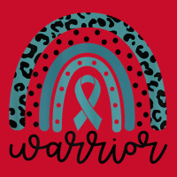 Womens Warrior Cute Teal Rainbow Graphic Ovarian Cancer Awareness T Sh Visor Hat | Artistshot