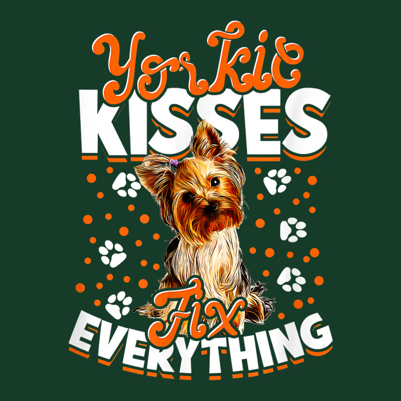 Yorkie Kisses Fix Everything   Yorkshire Terrier T Shirt Visor hat by haylesfshiltsxd1 | Artistshot