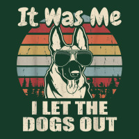 It Was Me I Let The Dogs Out Belgian Malinois Lover T Shirt Visor Hat | Artistshot