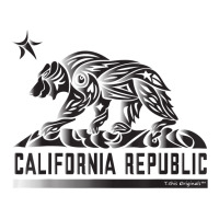 California Republic Flag Tribal Grizzly Bear   Robo Print T Shirt Visor Hat | Artistshot