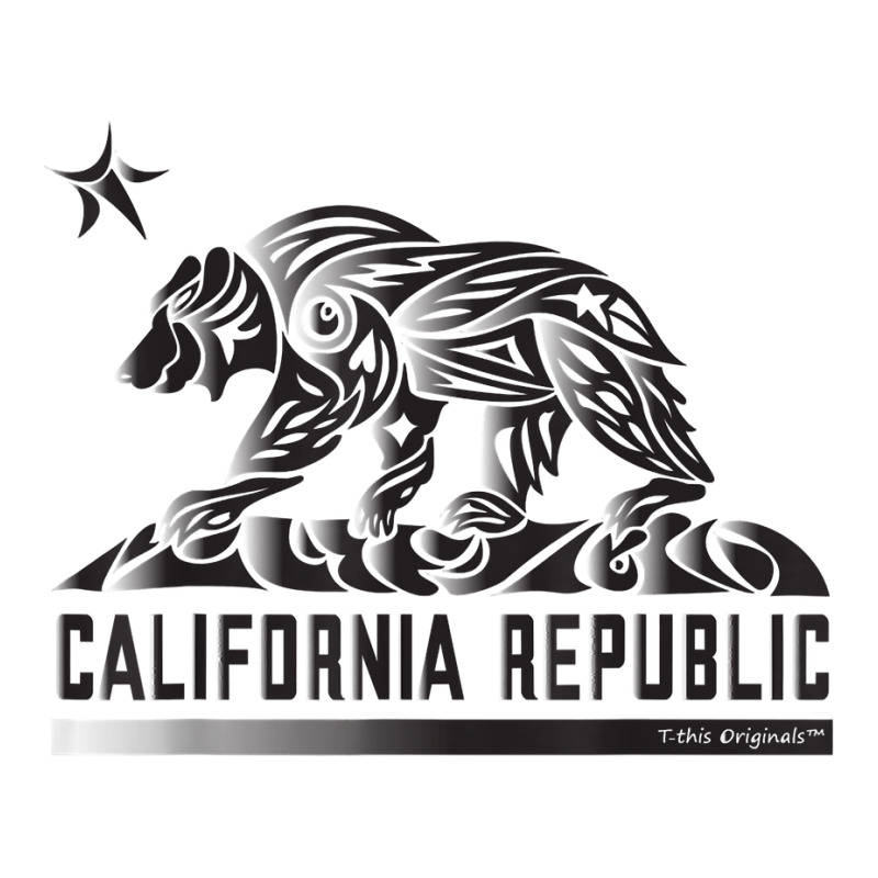 California Republic Flag Tribal Grizzly Bear   Robo Print T Shirt Visor hat by shoaibmolleda | Artistshot