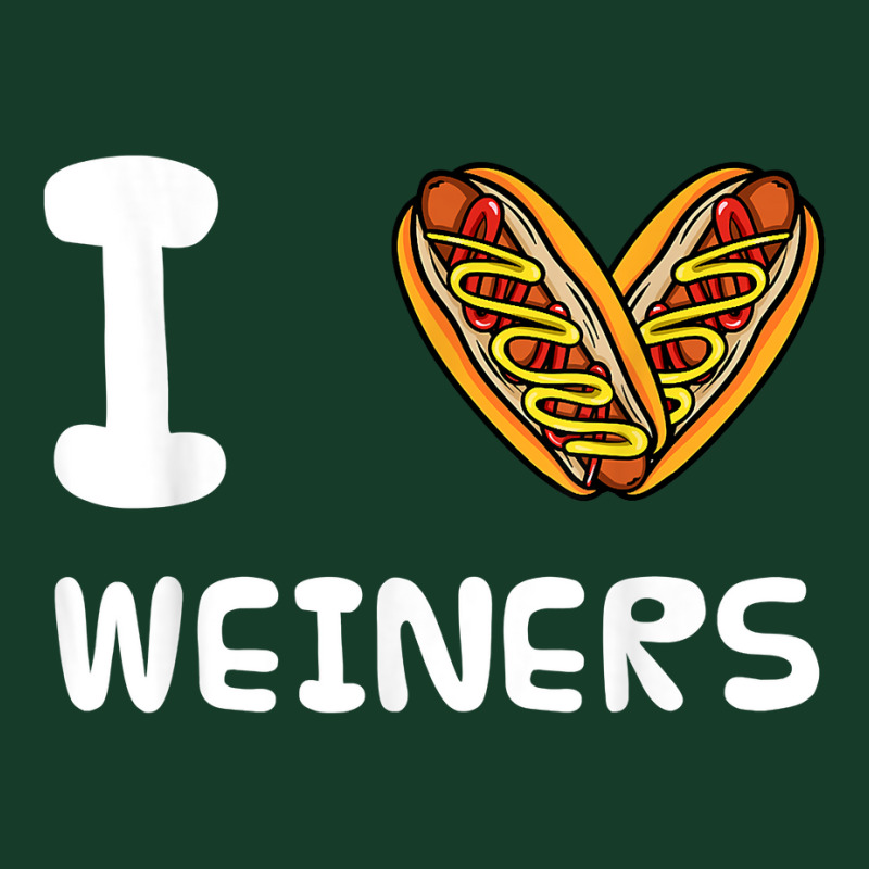 I Love Weiners Hotdogs Frankfurter Wiener Frank Sausage Bun T Shirt Visor hat by alaizws | Artistshot