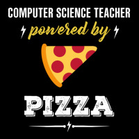 Computer Science Teacher Powered By Pizza Funny Gift Visor Hat | Artistshot