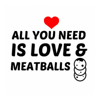 Meatballs And Love Toddler T-shirt | Artistshot