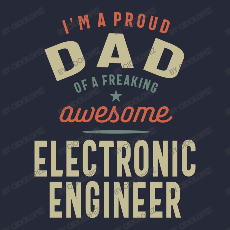 Proud Dad Of An Awesome Electronic Engineer Mesh Back Trucker Hat by cidolopez | Artistshot