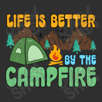 Life Is Better By The Campfire Oval Leatherette Patch | Artistshot