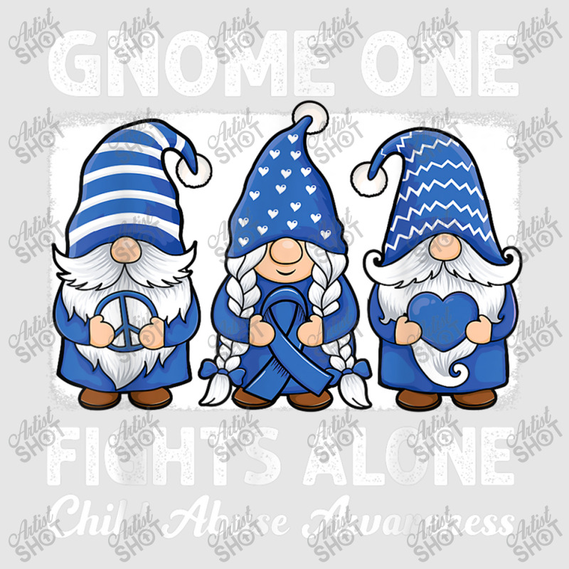 Gnome One Fights Alone Child Abuse Prevention Awareness Adjustable Baseball Cap by NathanielDesign | Artistshot