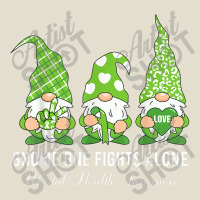 Green Ribbon Gnome One Fights Alone Mental Health Awareness Adjustable Baseball Cap | Artistshot