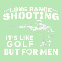 Long Range Shooting It's Like Golf But For Men T Shirt Dyed Cap | Artistshot