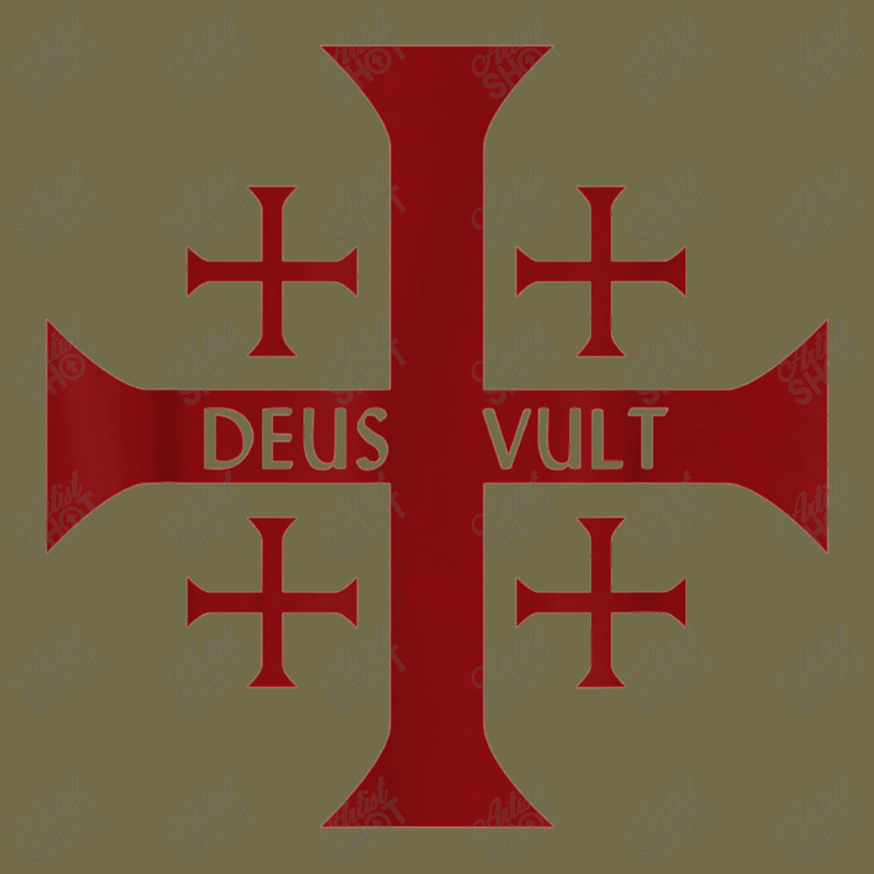 Crusader Christianity Deus Vult God Will Dyed Cap | Artistshot