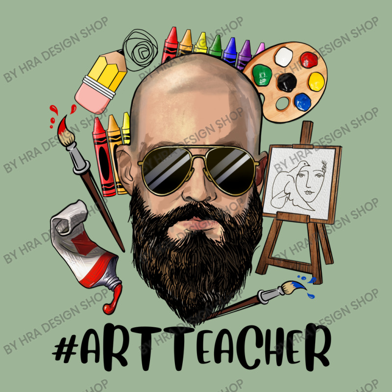 Bald Bearded Man Art Teacher Urban Heavy T-shirt | Artistshot