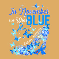 Diabetes In November We Wear Blue Butterflies Diabetes Awareness 35 Urban Heavy T-shirt | Artistshot