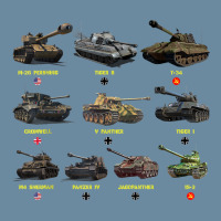 Top Ten Best Ww2 Tanks M4 Sherman Panzer Iv Tiger Ii T 34 T Shirt Urban Heavy T-shirt | Artistshot