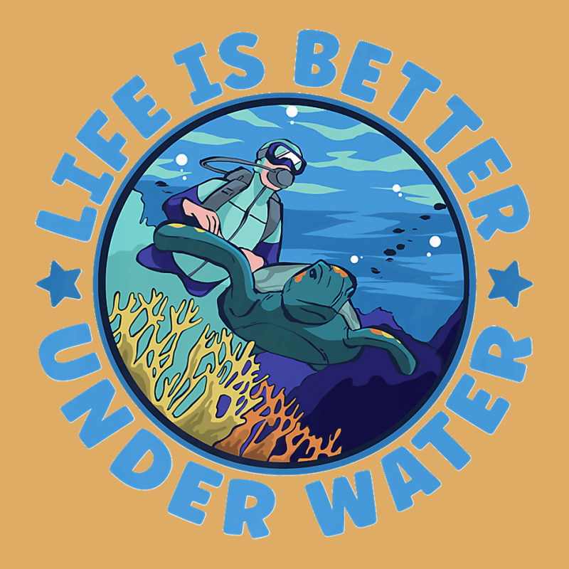 Life Is Better Under Water Marine Biology Scuba Diver Premium Urban Heavy T-shirt | Artistshot