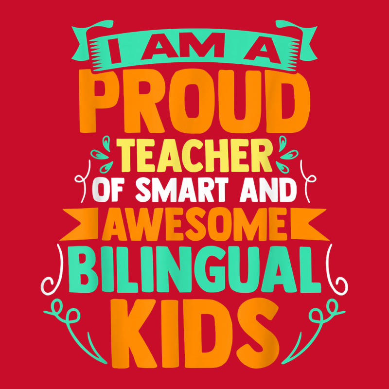 Proud School Teacher Bilingual Kids T Shirt Visor hat by roussoevjaapg6u | Artistshot