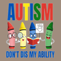 Autism, Don't Dis My Ability, Cute Crayon Cartoon Graphic Visor Hat | Artistshot