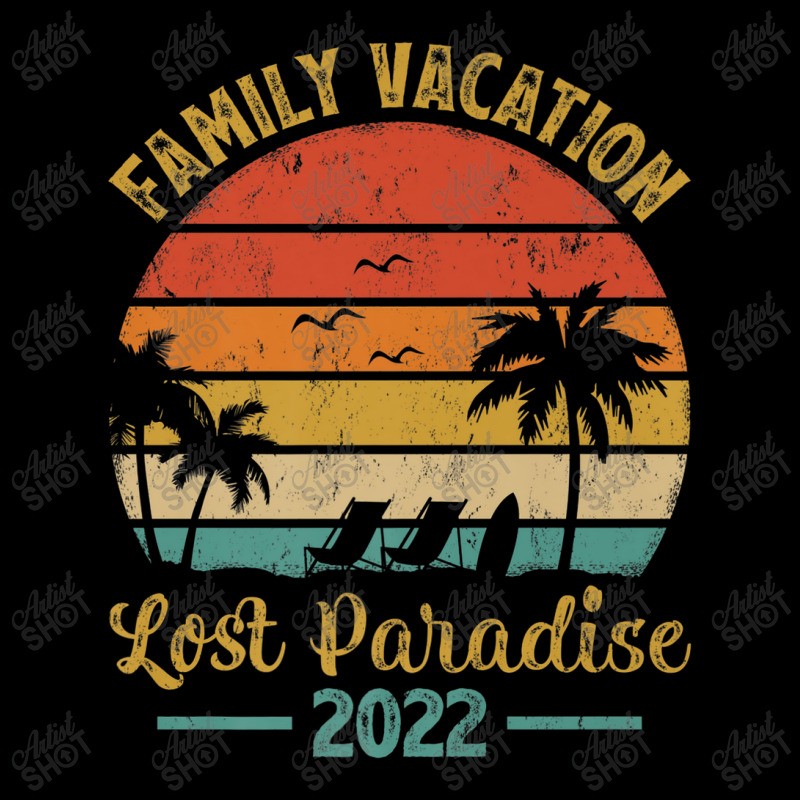 Family Vacation 2022 Palm Tree Vintage Lost Paradise Beach Premium V-Neck Tee by Yuh2105 | Artistshot