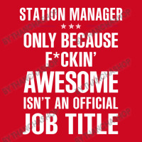 Gift For F Ckin' Awesome Station Manager Pom Pom Beanie | Artistshot