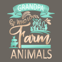 Farm Animals T  Shirt Grandpa Who Loves Farm Animals  Cow Pig Goat Lov Sun Shade Cap | Artistshot