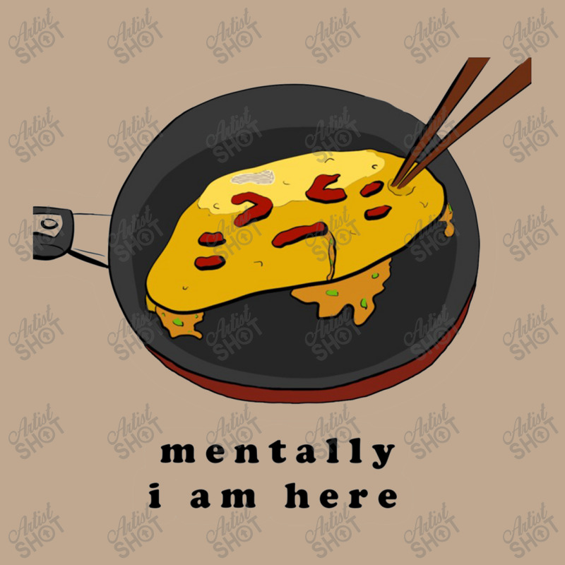 Mentally I Am Here, Omelette Mesh Back Trucker Hat by melcerries | Artistshot