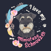 Miniature Schnauzer T  Shirt I Love My Miniature Schnauzer Dog T  Shir Mesh Back Trucker Hat | Artistshot