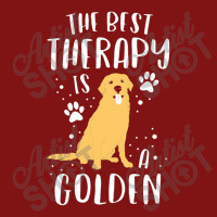 The Best Therapy Is A Golden Retriever Dog Puppy Snapback Trucker Cap | Artistshot