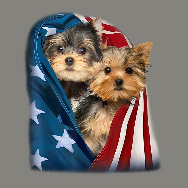 Yorkshire Terrier Us Flag July 4th Patriotic Yorkie Puppies T Shirt Dyed Cap by emly9i8u7y6y5t | Artistshot