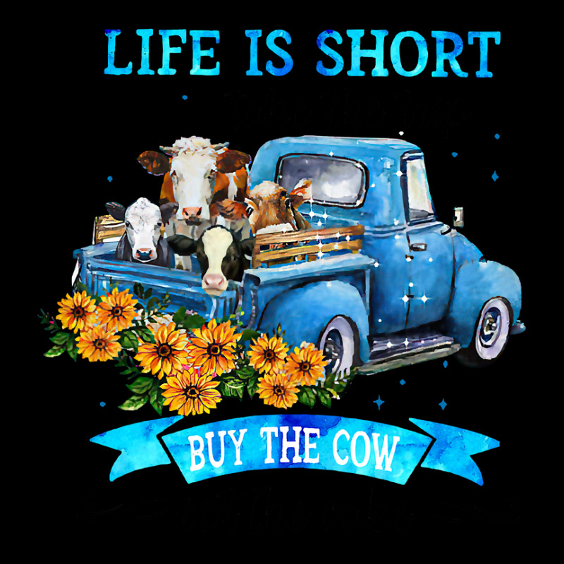 Cow Mooey Life Is Short Take The Trip Buy The Cow Eat The Cake 99 Cows Dyed Cap | Artistshot