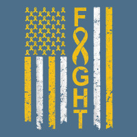 Distressed Fight Childhood Cancer Awareness American Flag T Shirt Dyed Cap | Artistshot