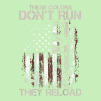 Gun American Flag Colors Don't Run They Reload (on Back) T Shirt Urban Heavy T-shirt | Artistshot