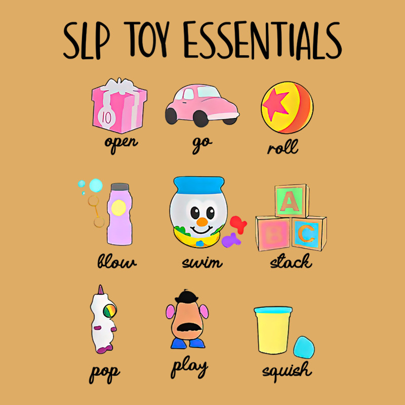 Slip Toy Essentials Slp Speech Pathologist Speech Therapy T Shirt Urban Heavy T-shirt | Artistshot