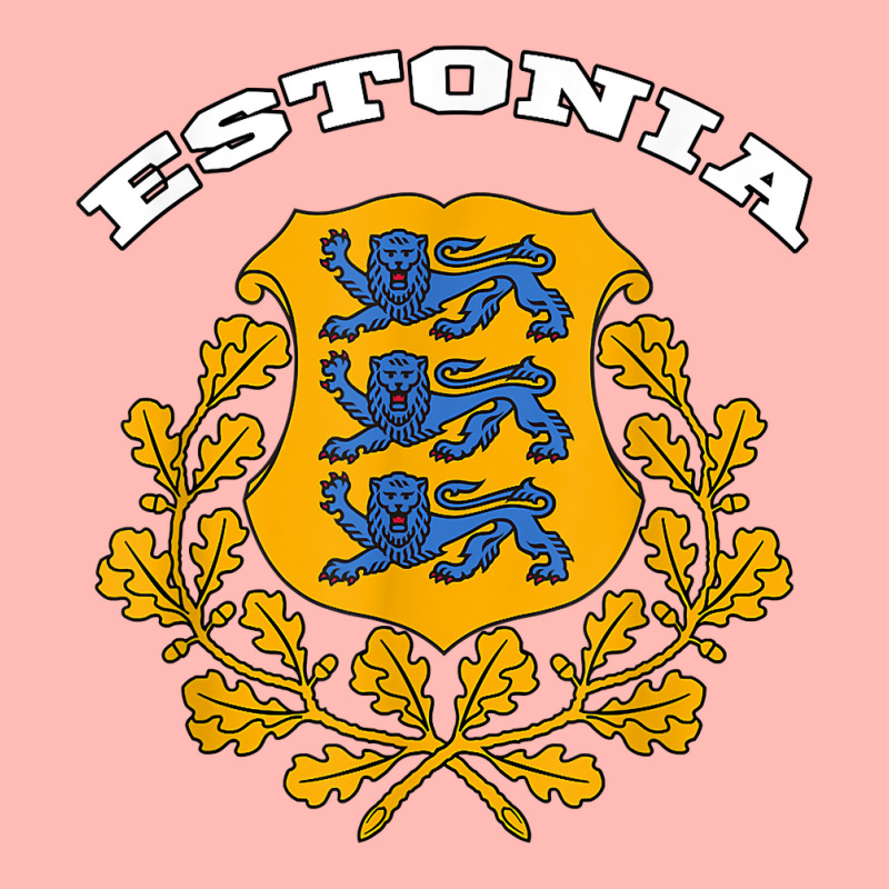 Estonia T Shirt Coat Of Arms Tee Flag Souvenir Tallinn T Shirt Urban Heavy T-shirt | Artistshot