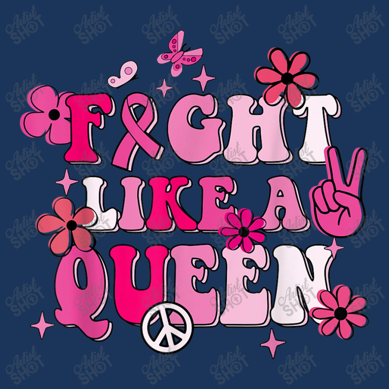 Fight Like A Queen Breast Cancer Warriors Flower Retro Leatherette Tumbler | Artistshot