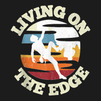 Living On The Edge Climbing Saying Bouldering Mountaineering Tank Top Beanie | Artistshot