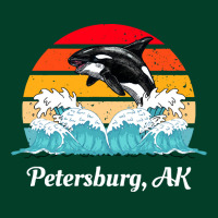 Petersburg T  Shirt Petersburg Alaska Distressed Orca Killer Whale Wav Beanie | Artistshot