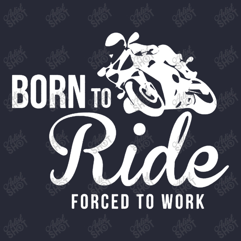 Born To Ride Forced To Work  2= Pom Pom Beanie by Focus Tees | Artistshot